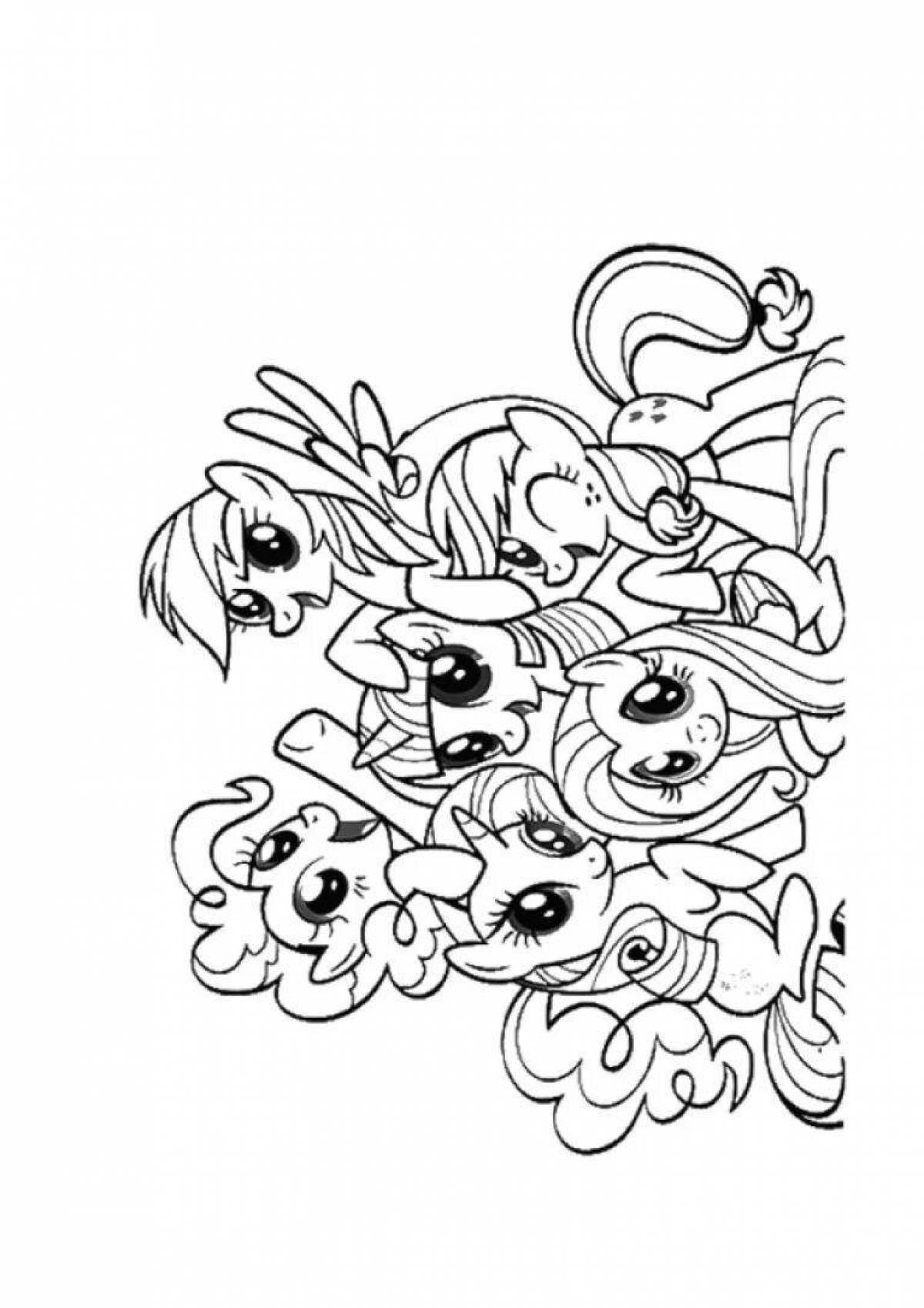 My little pony coloring book