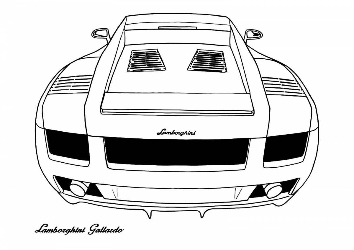 Great lamborghini coloring book for boys