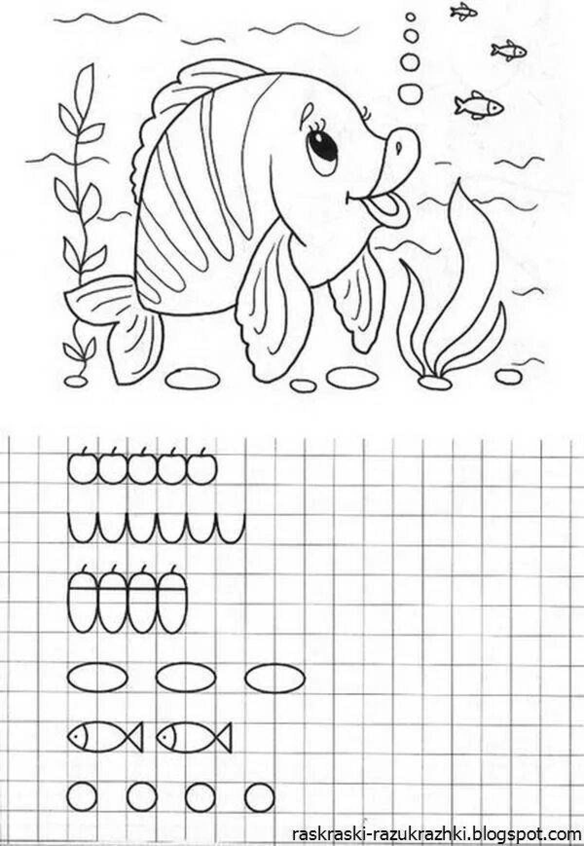 Creative coloring book for 6 year olds