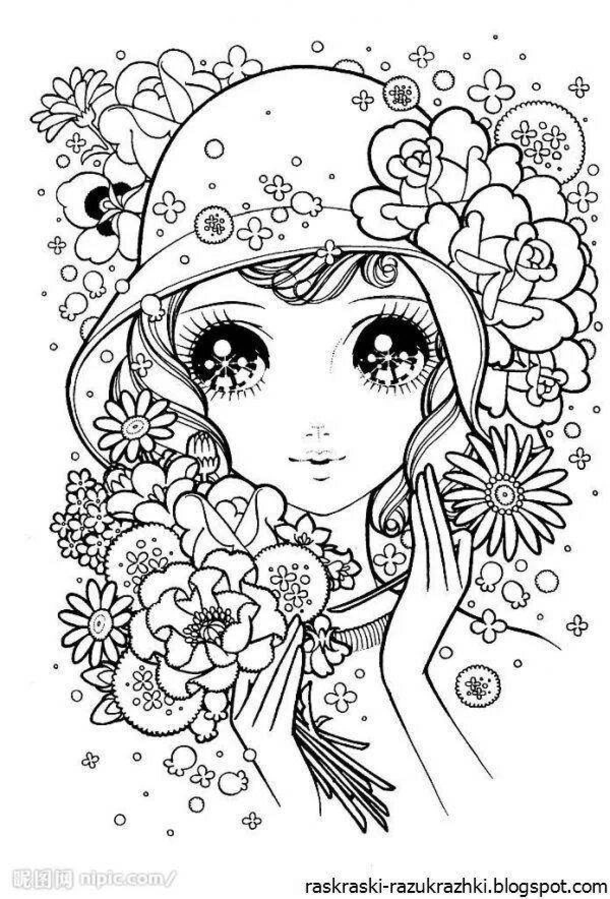 Glitter coloring book for 12 year old girls