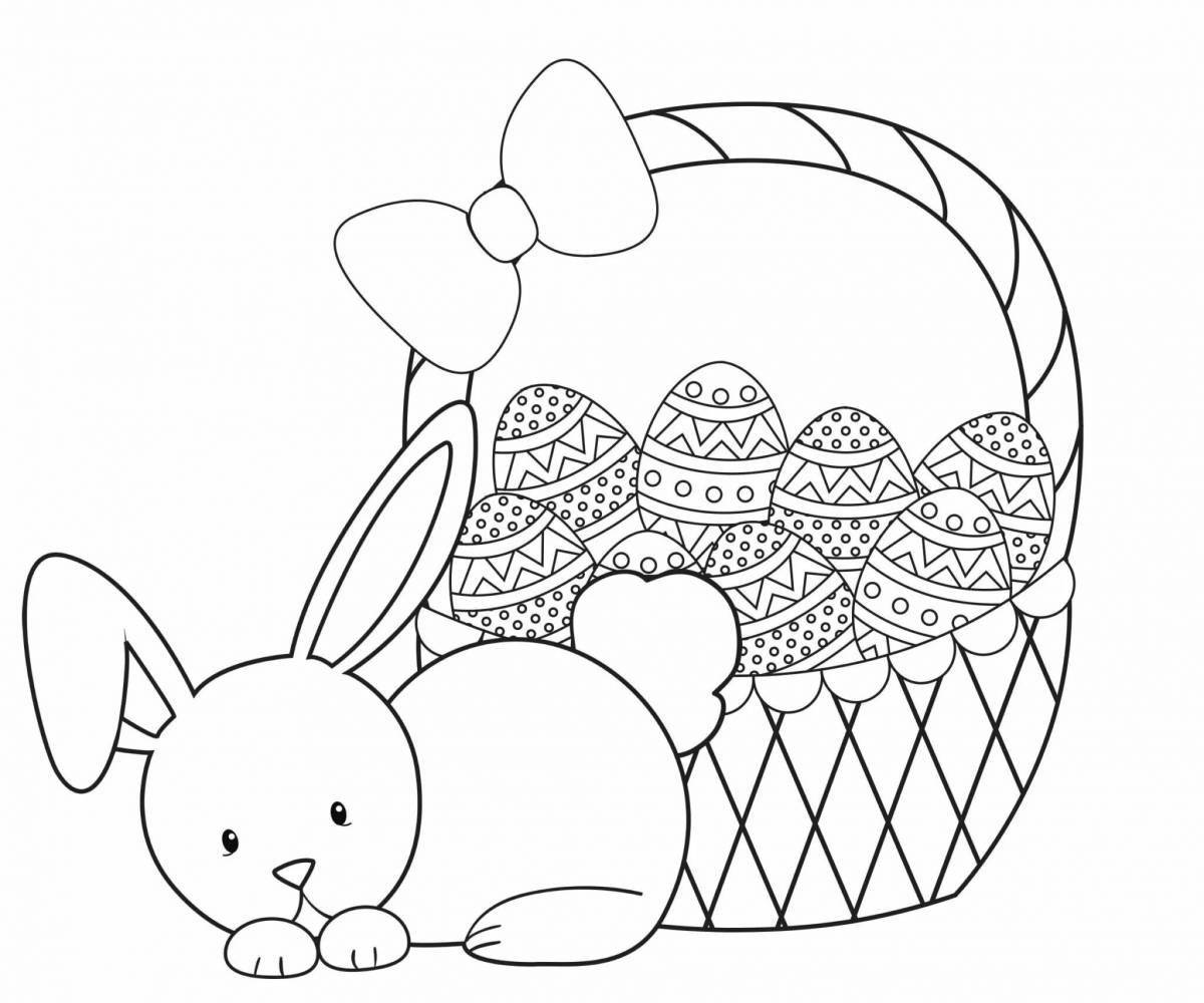 Joyful easter coloring book