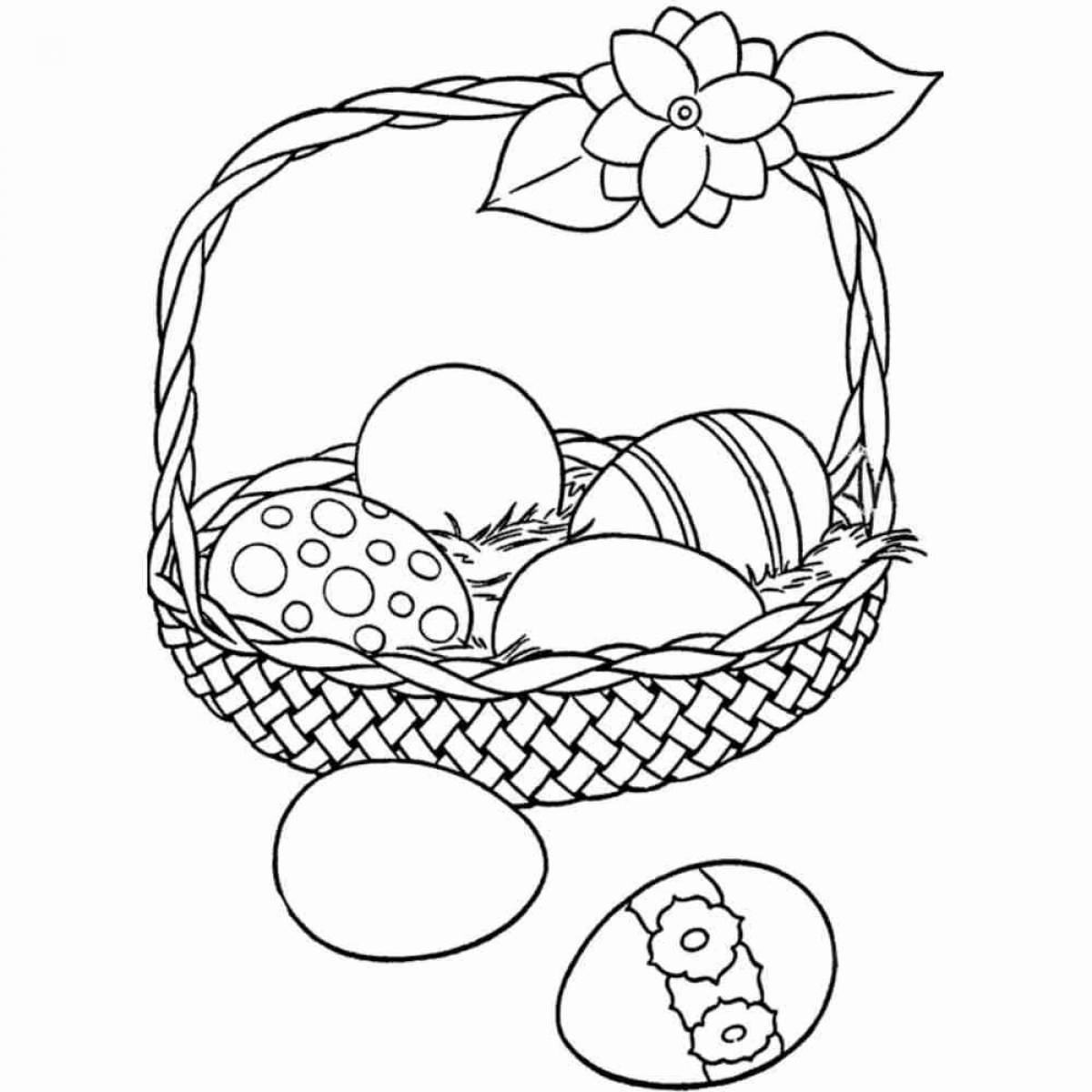 Quirky easter coloring book