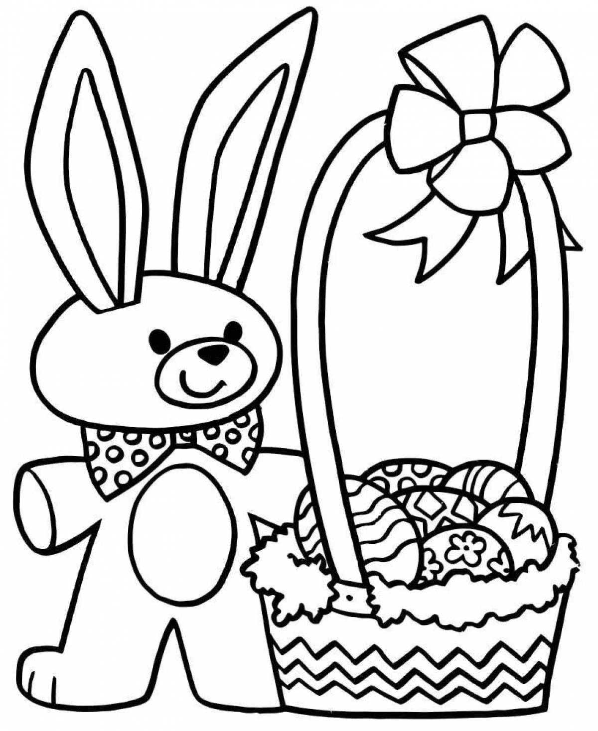 Shiny Easter coloring book