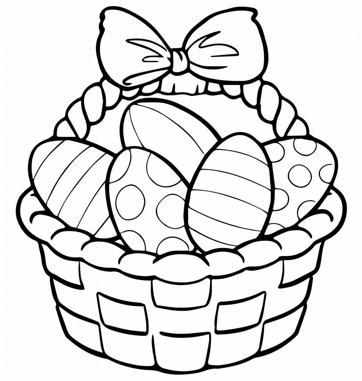 Exquisite easter coloring book