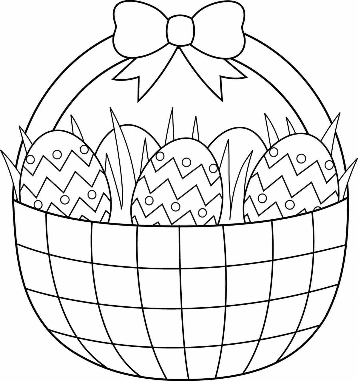 Glowing easter coloring book