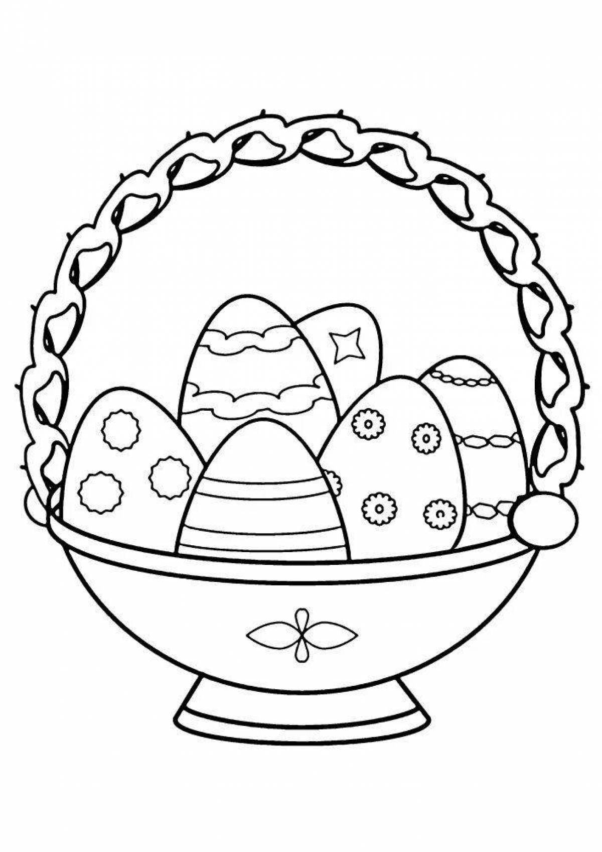 Large Easter coloring book