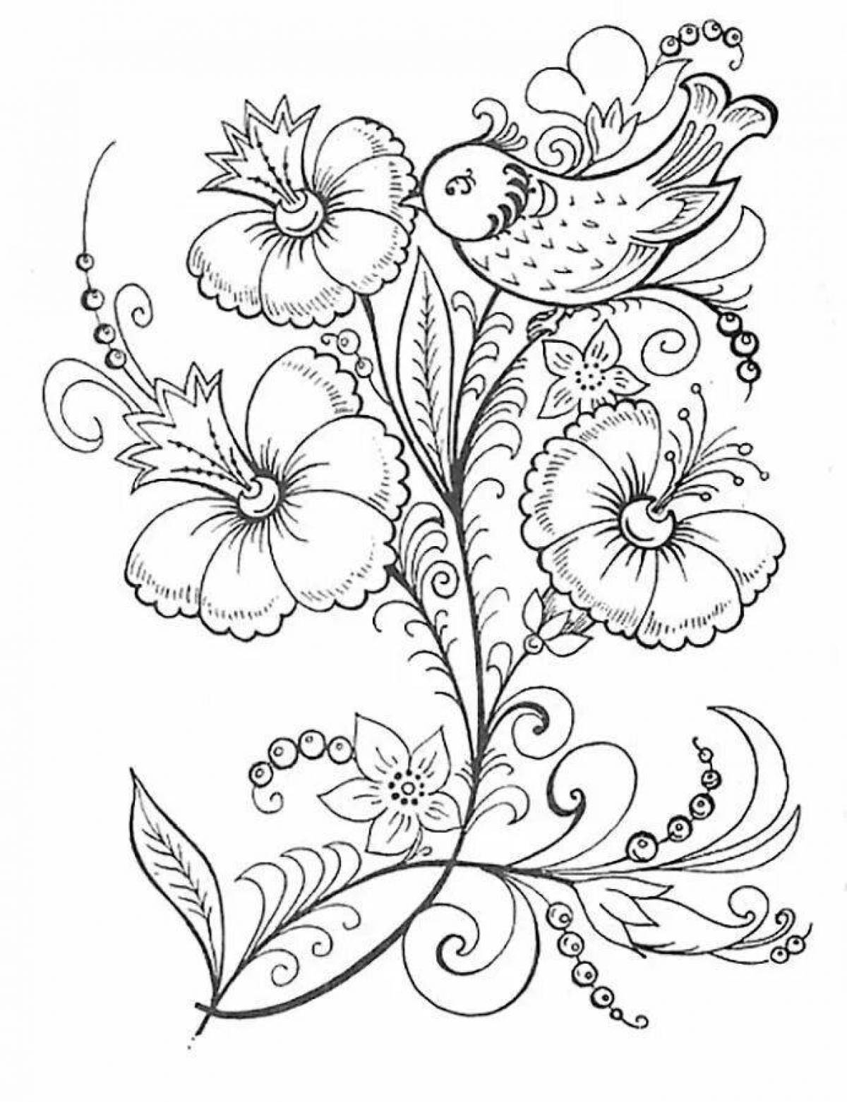 Color-dreamy coloring page graphic