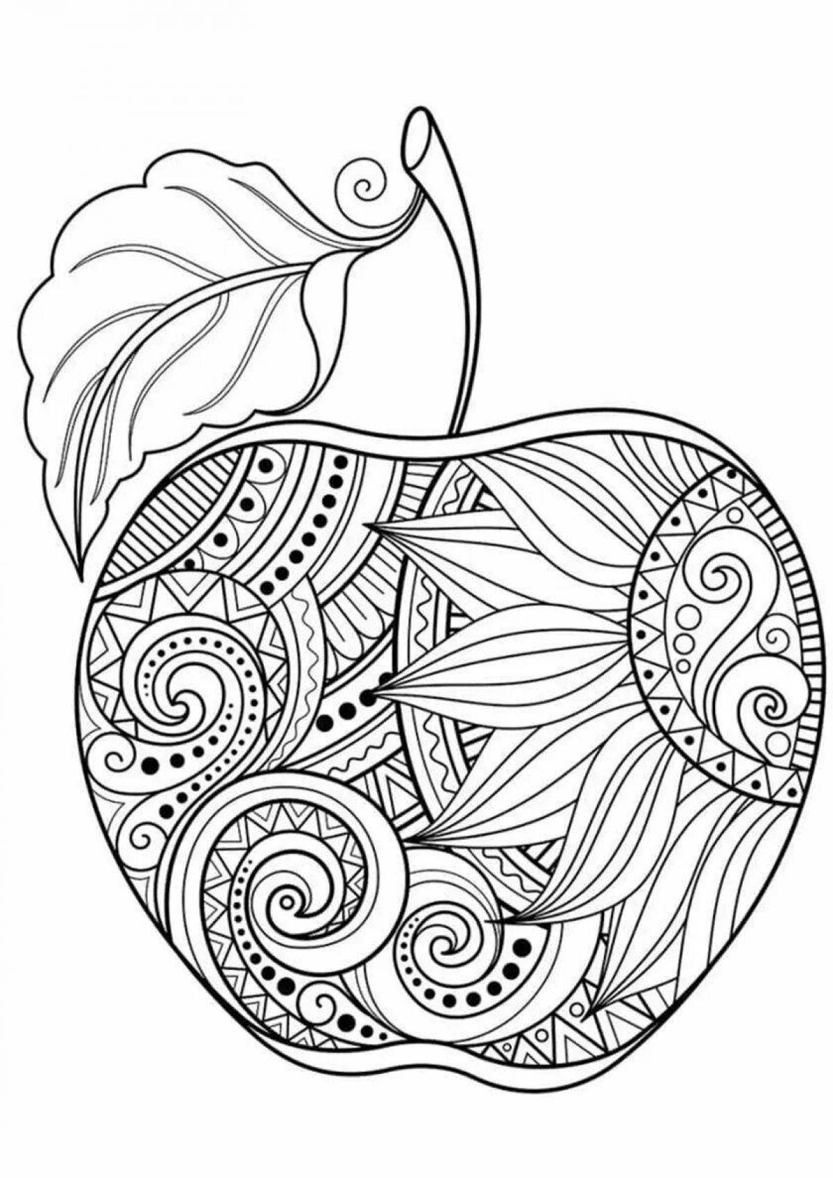 Color-imagination coloring page graphic