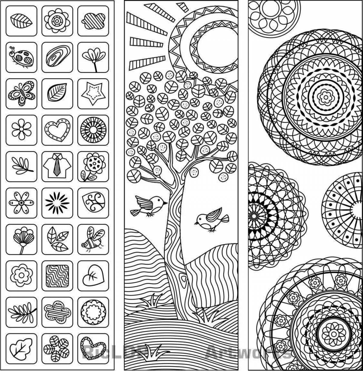 Color-magical coloring page graphic