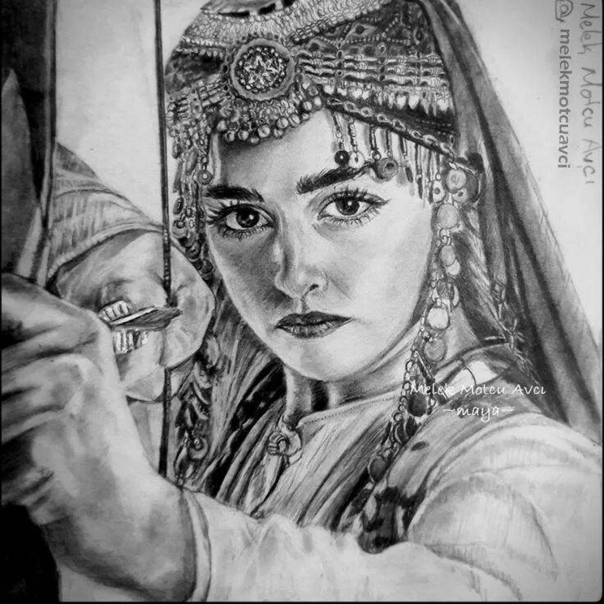 Очаровательная раскраска эртугрул