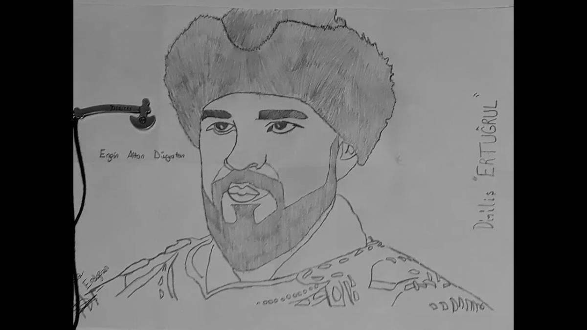 Раскраска светящийся эртугрул