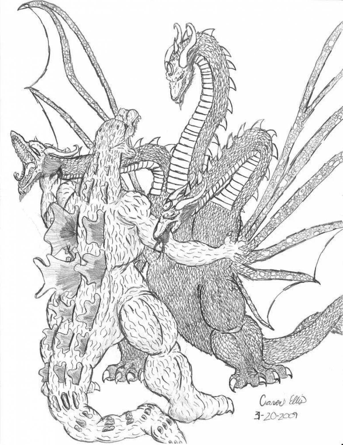 Radiant hydra coloring book