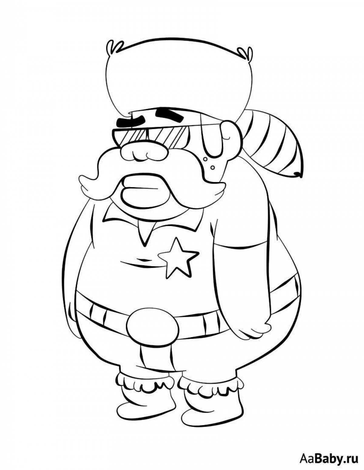 Fascinating Gravity Falls Coloring Pages