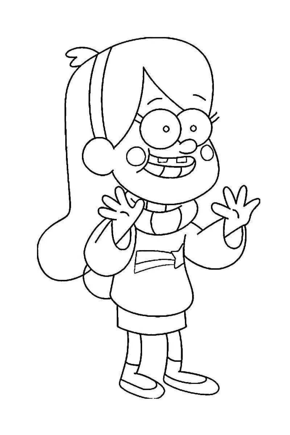 Gravity falls art coloring pages