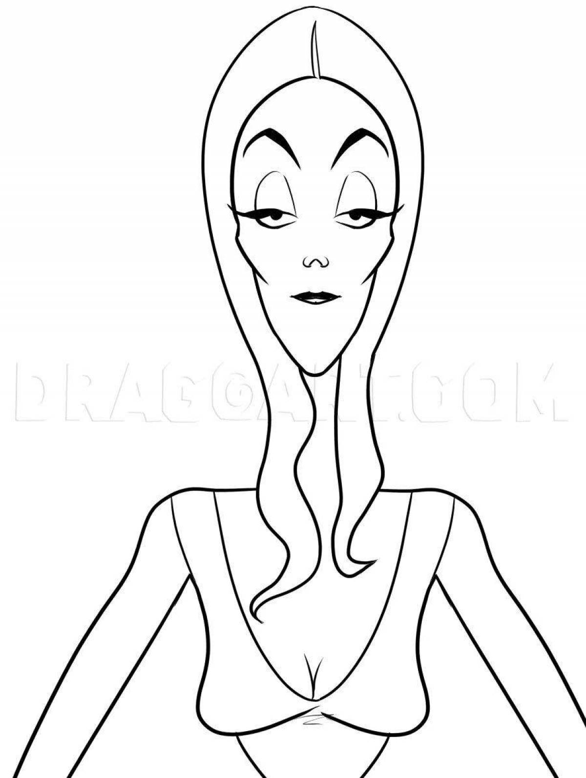 Colorful martish coloring page