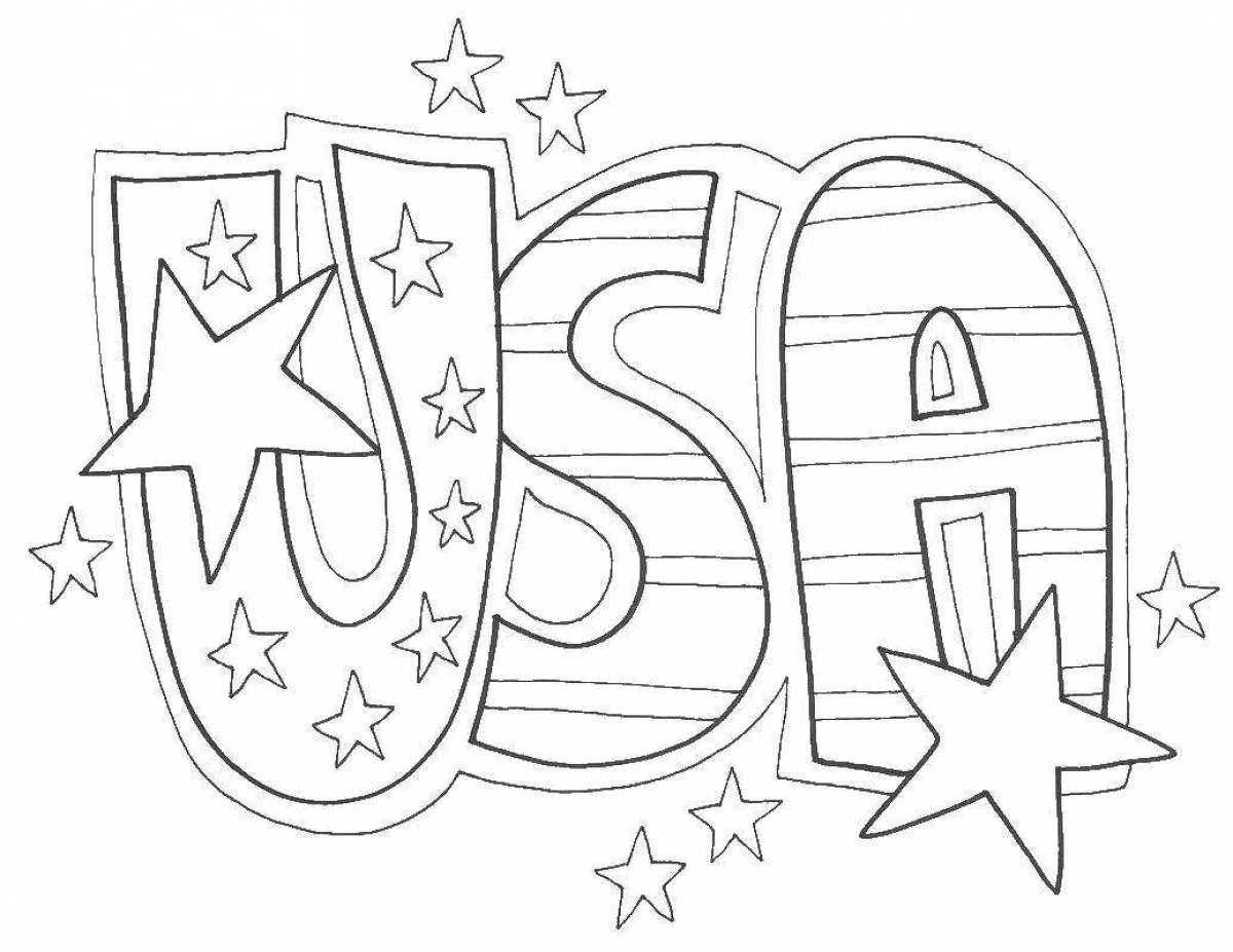 Photo Charming coloring usa