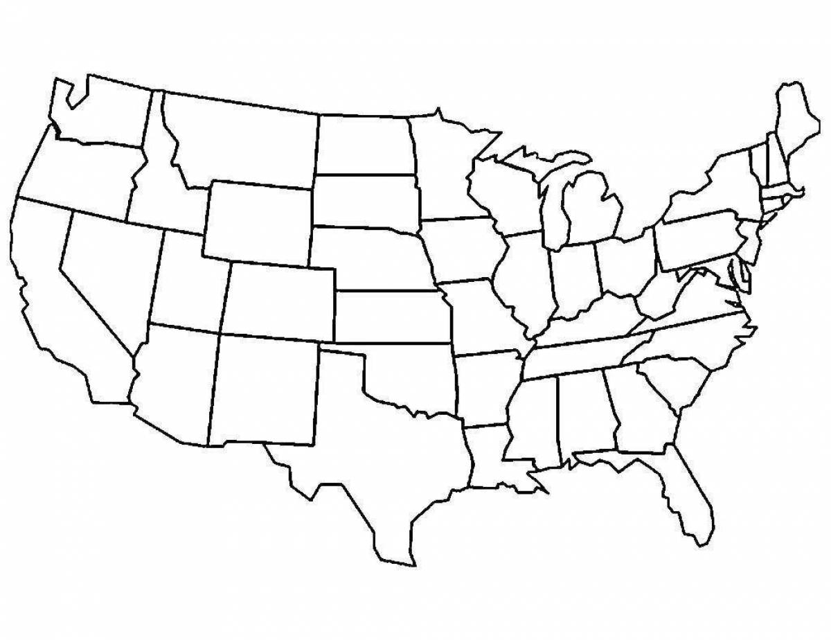 Photo Outstanding usa coloring book