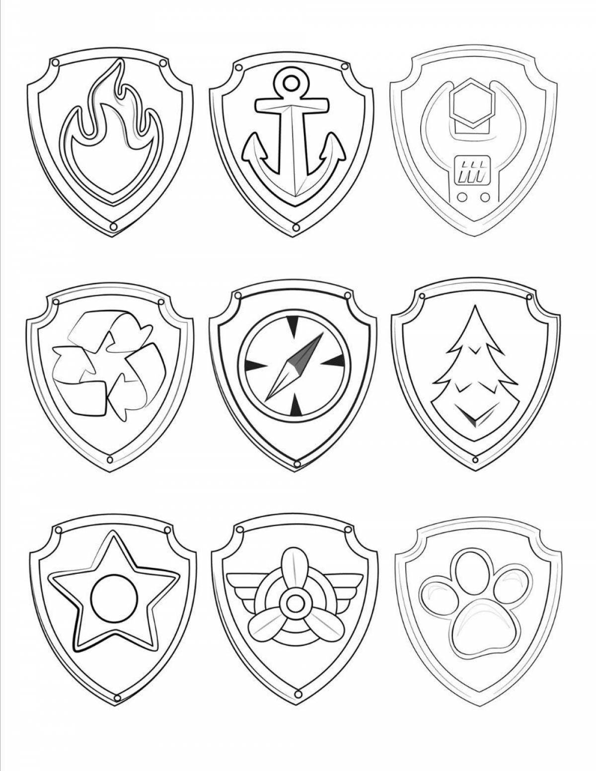 Exciting icon coloring page