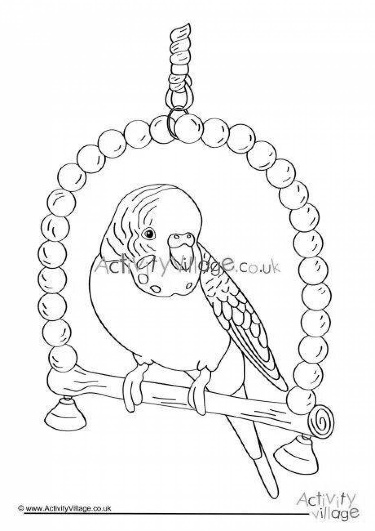 Coloring page with attractive icon