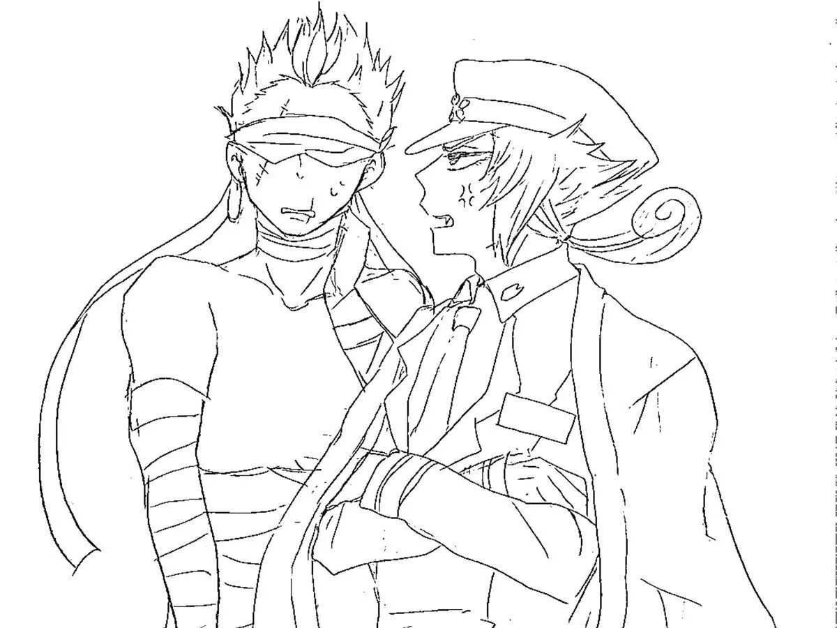 Photo Ornate badge coloring page