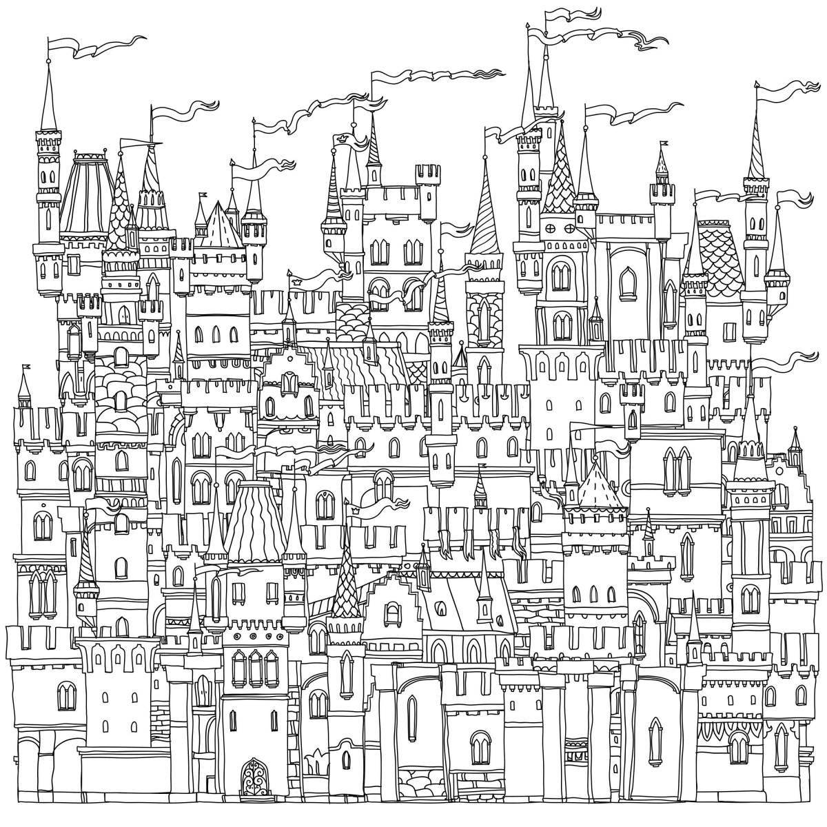 Dazzling astana coloring book