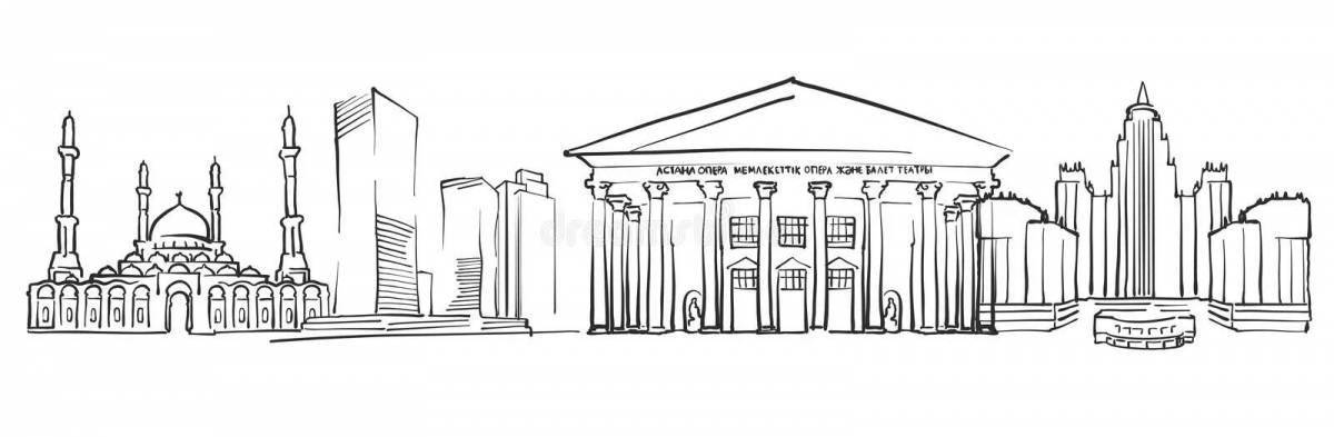 Alluring astana coloring book