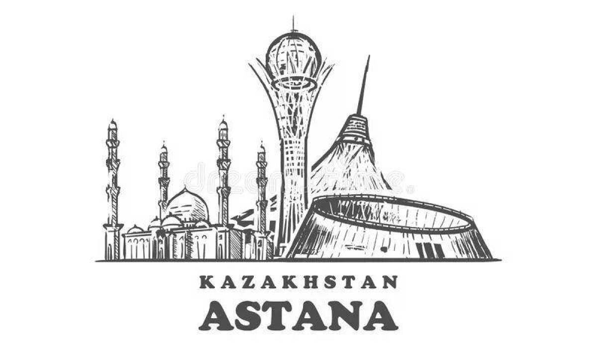 Coloring playful astana