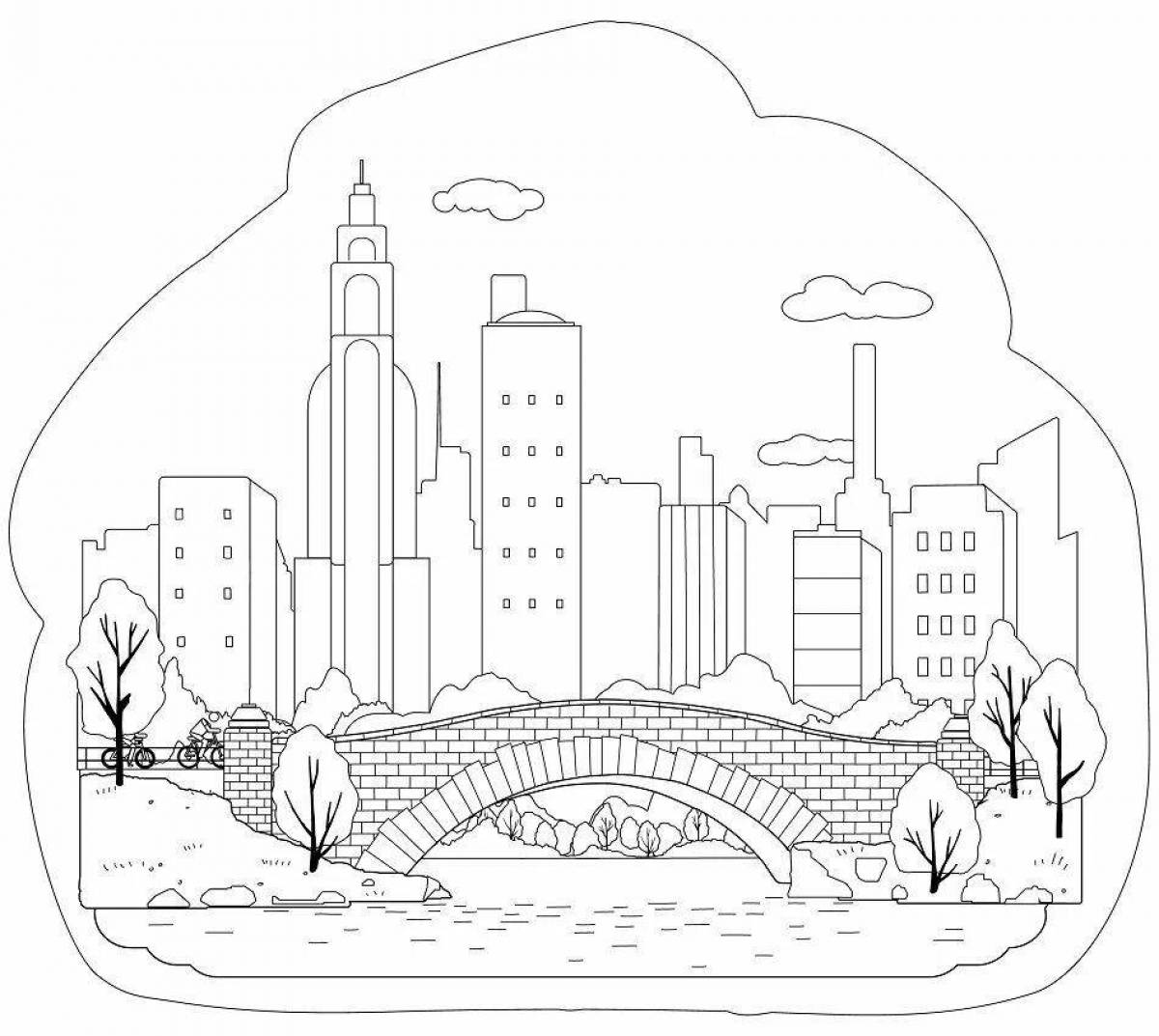 Coloring page sweet astana