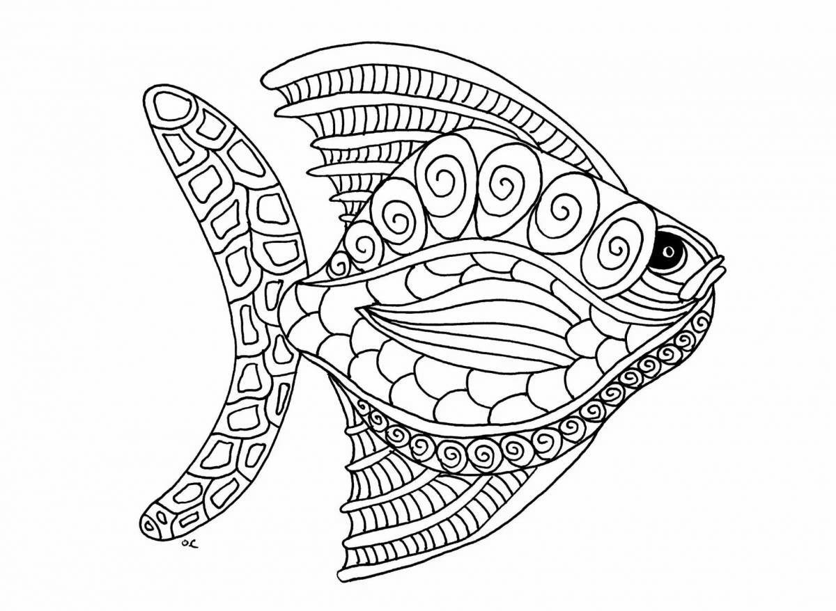 Serene anti-stress coloring book