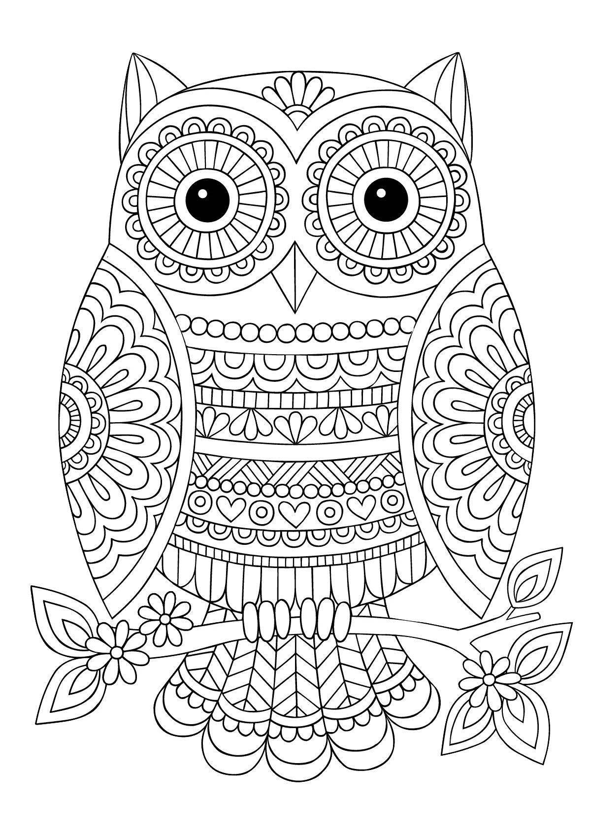 Charming anti-stress coloring book