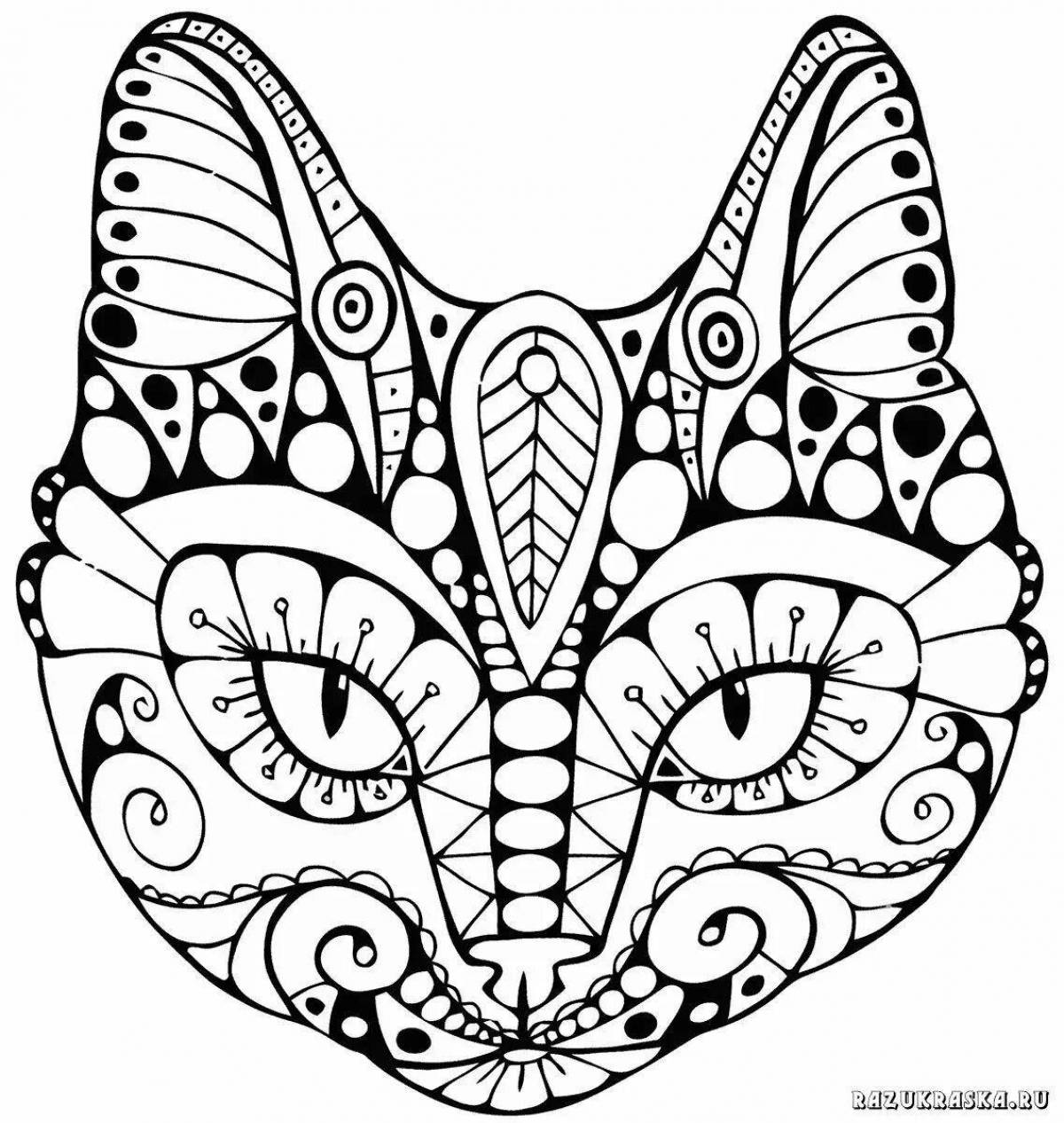 Inspiring anti-stress coloring book