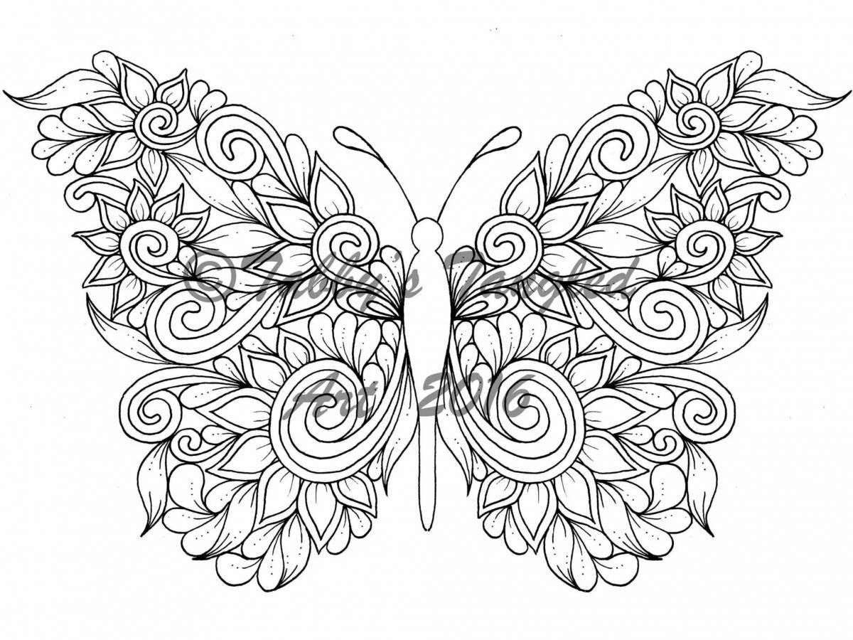 Alluring anti-stress coloring book