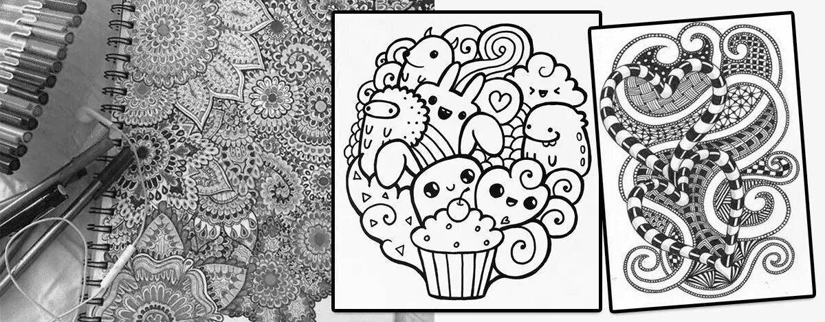 Outstanding anti-stress coloring book