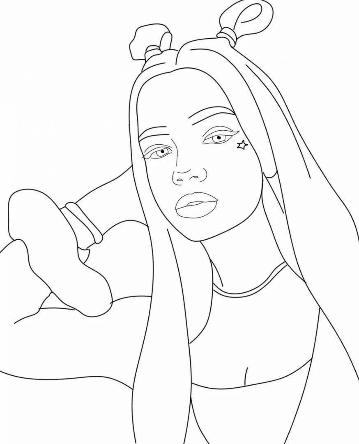 Dynamic valley carnival coloring page