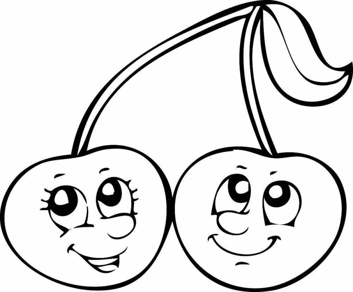 Colorful coloring funny red