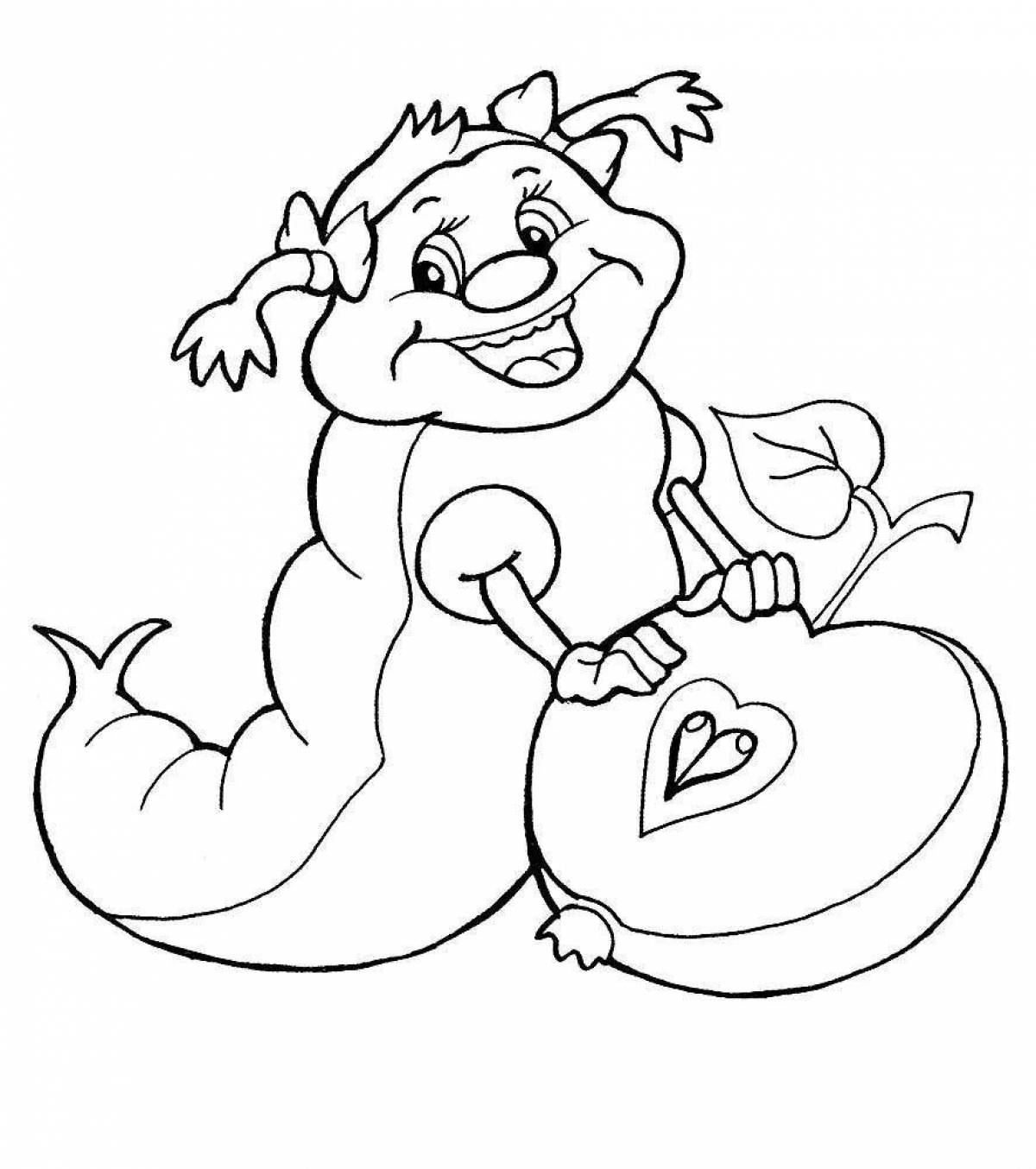 Bold coloring funny red