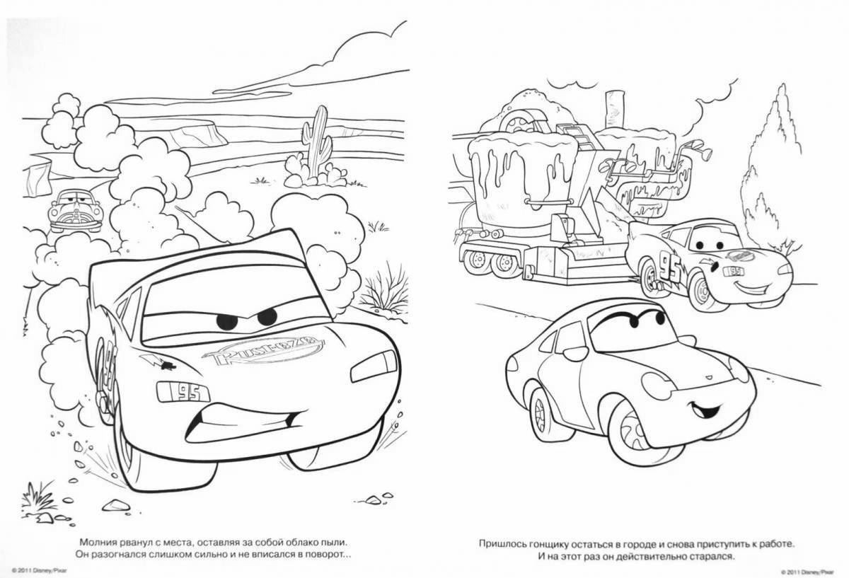 Coloring fairy cars