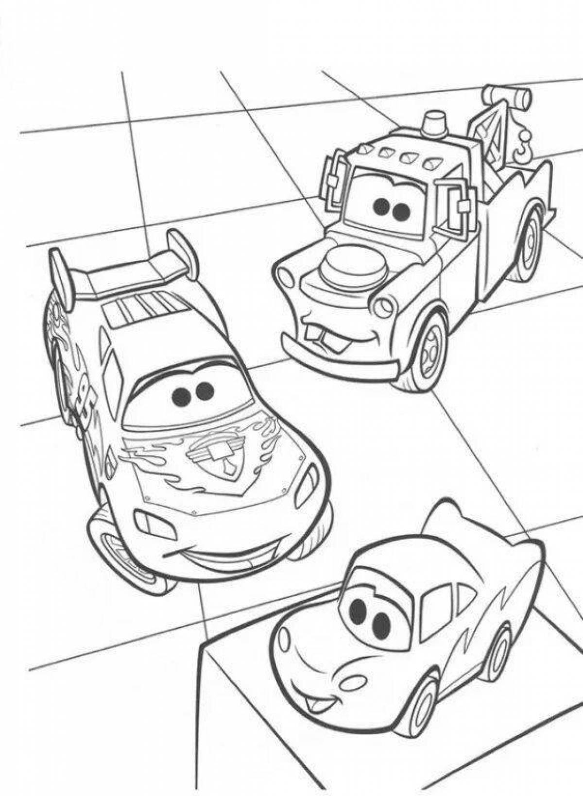 Coloring live cars
