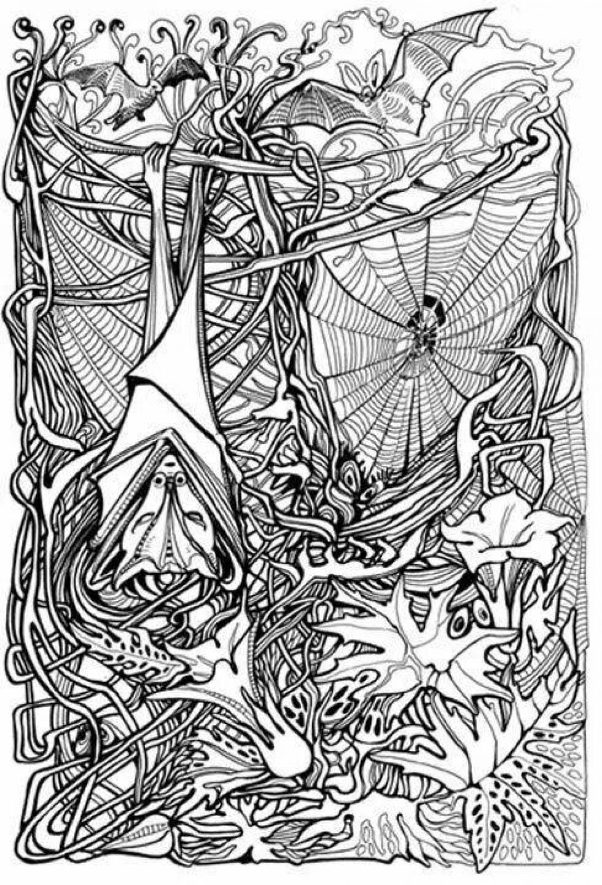 Nerd mania fantasy coloring book