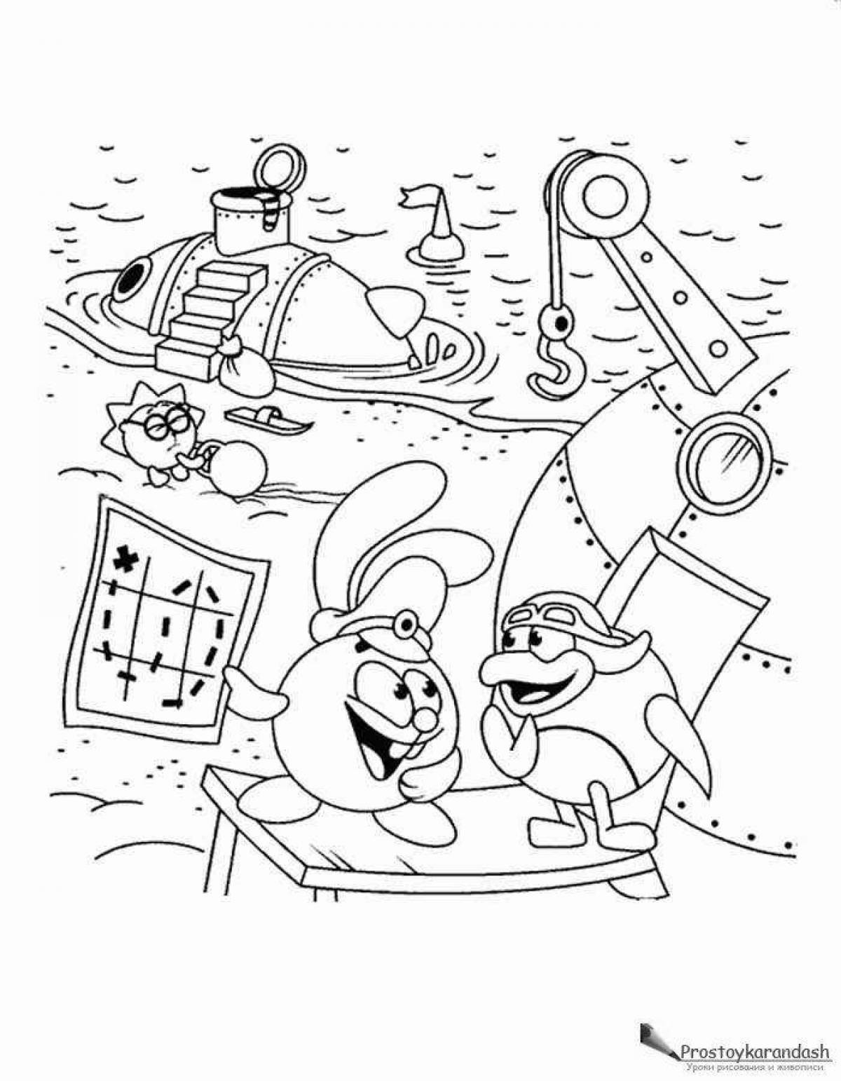 Photo Glorious coloring Smeshariki start