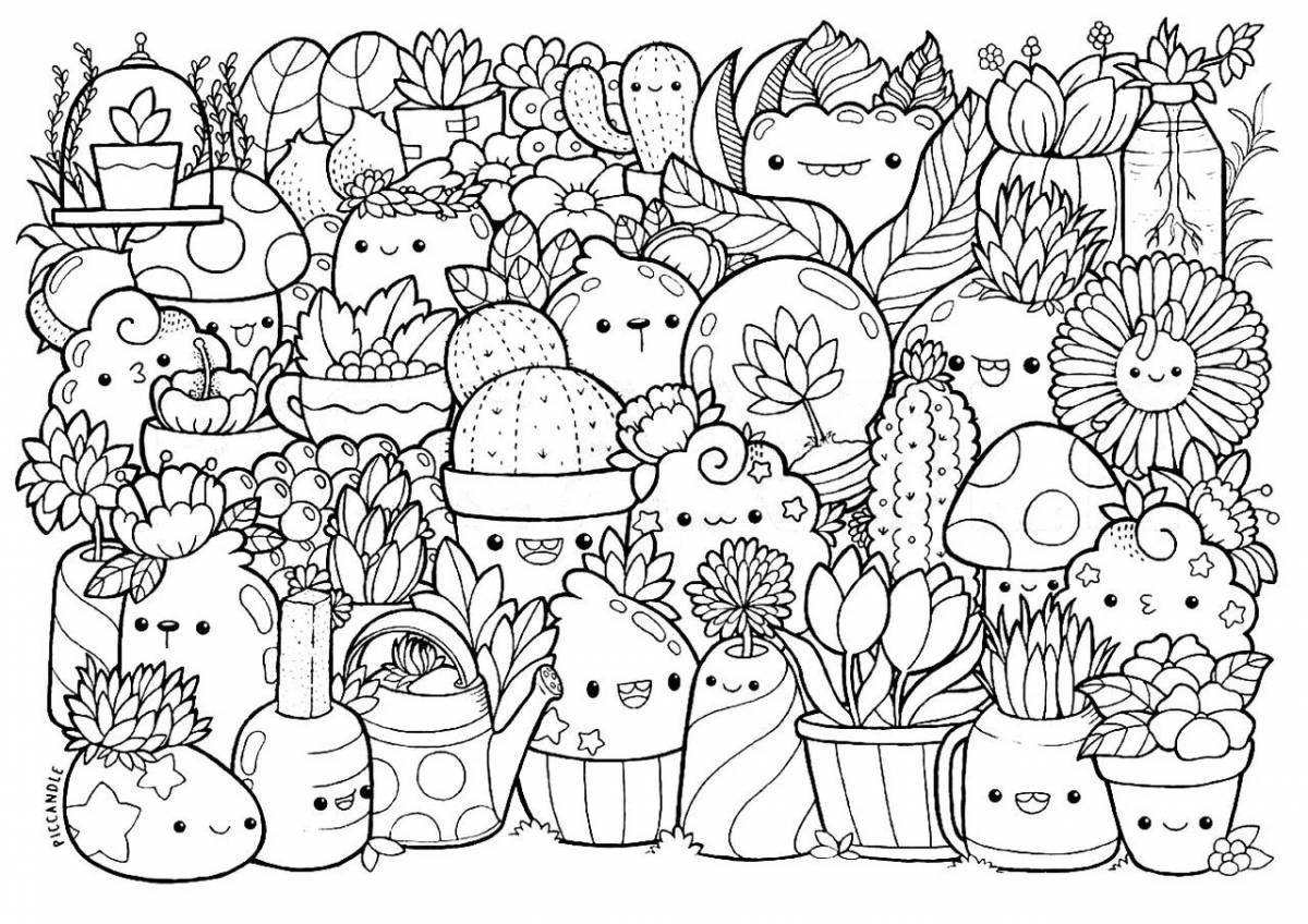 Fun anti-stress coloring book