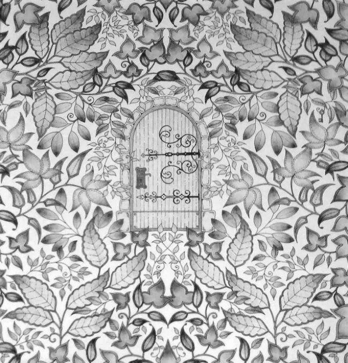 Amazing garden coloring book