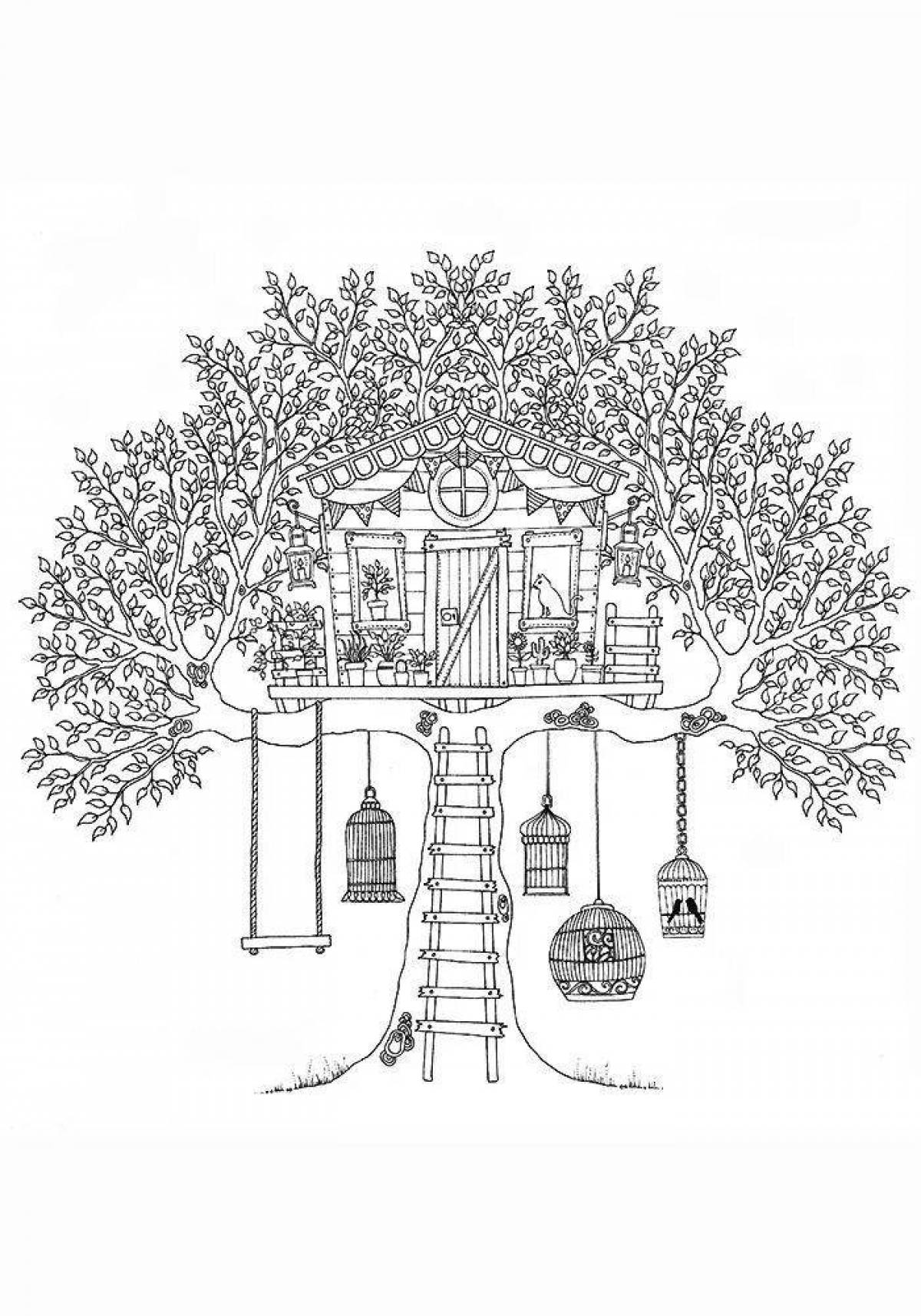 Coloring page beautiful garden