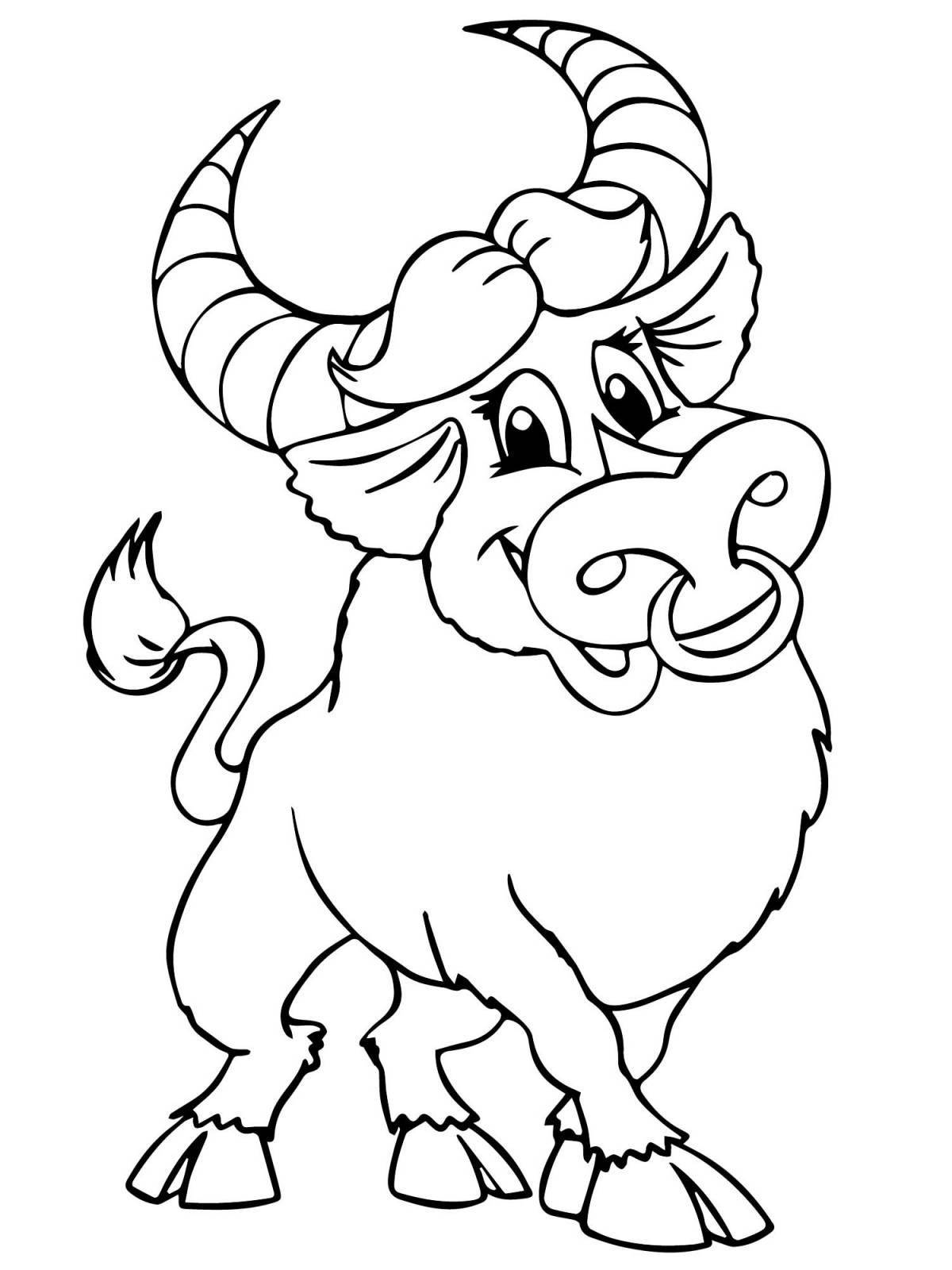 Shining symbol of the year coloring page