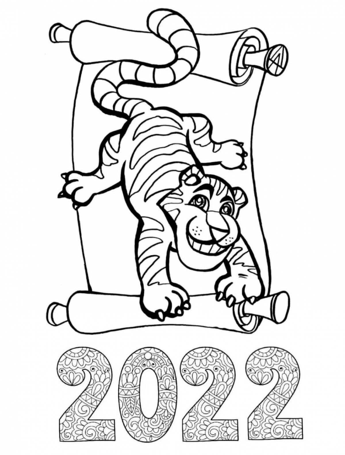 Coloring page magnificent symbol of the year