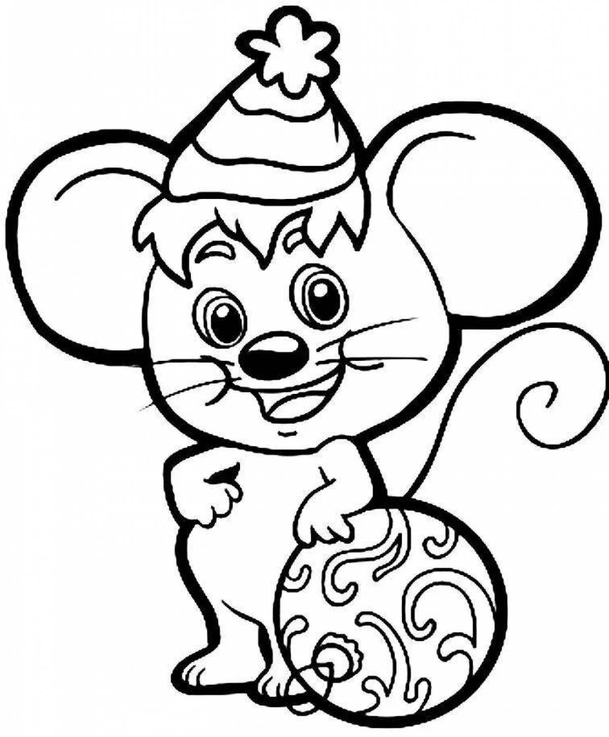 Animated symbol of the year coloring page