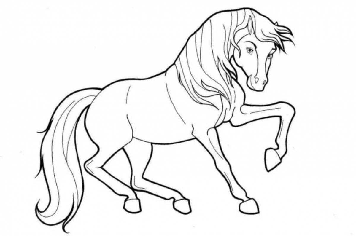 Лошадь рисунок #13