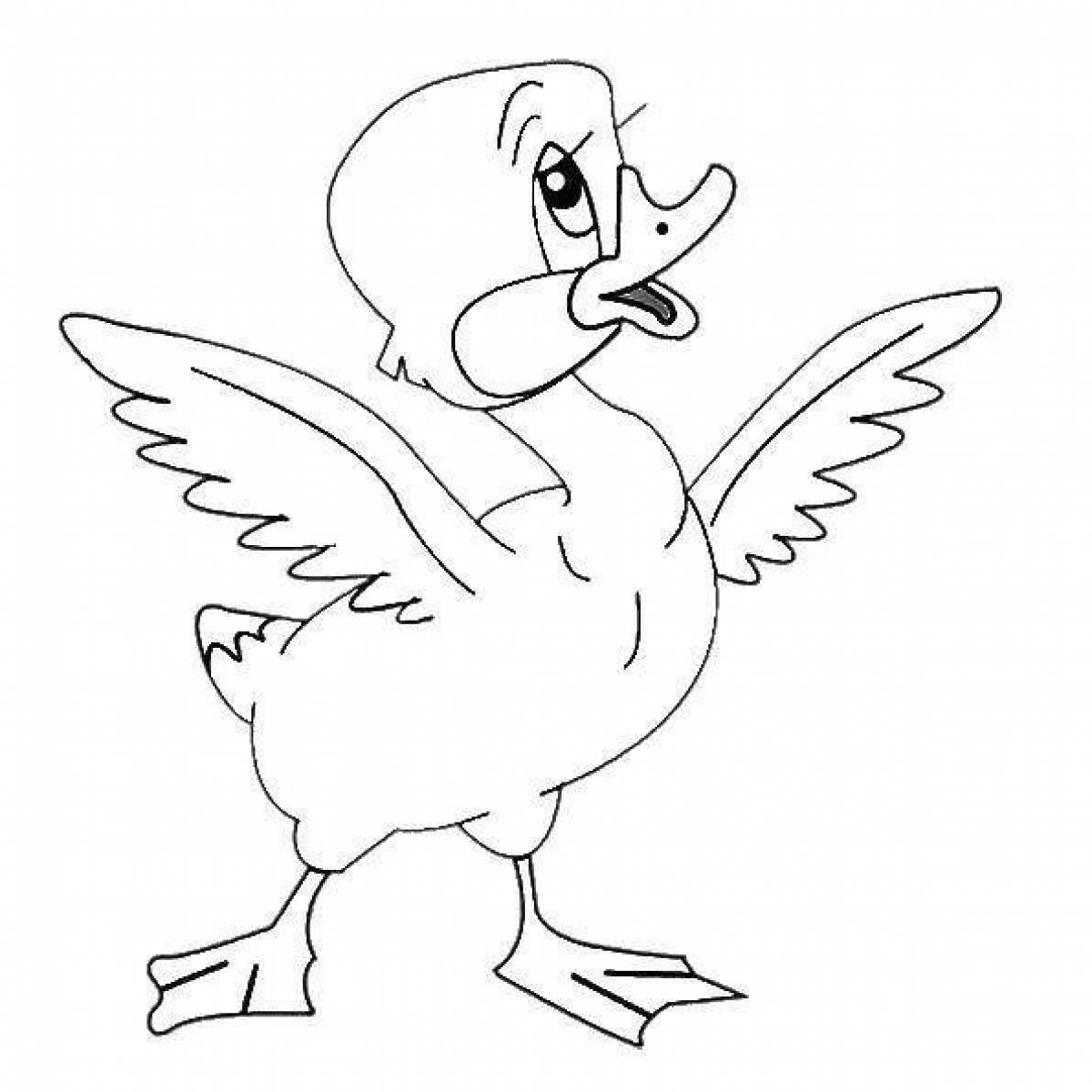 Coloring brave duck - grand