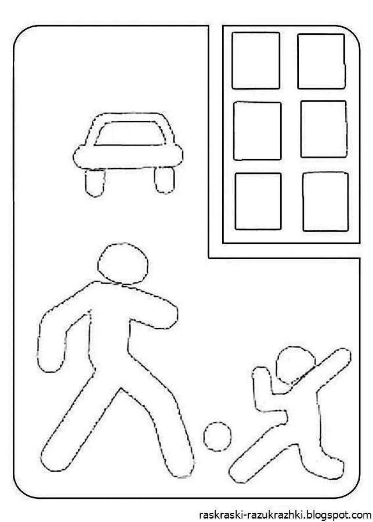 Crazy kids coloring page