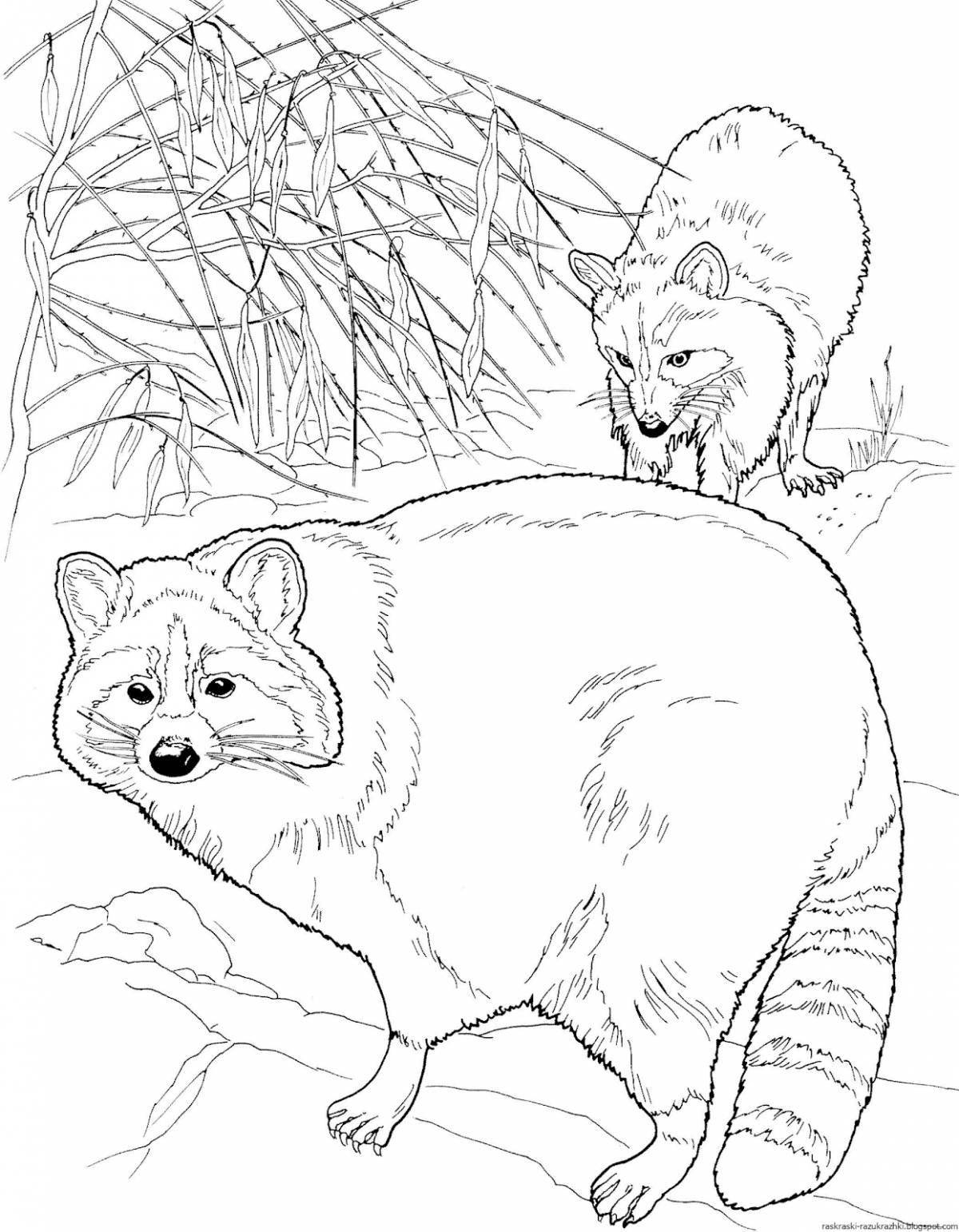Великолепная русская раскраска животных
